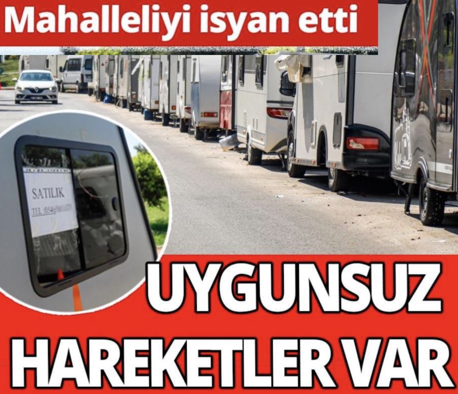 Antalya mahalle arası karavan pazarı! Sonunda isyan ettiler