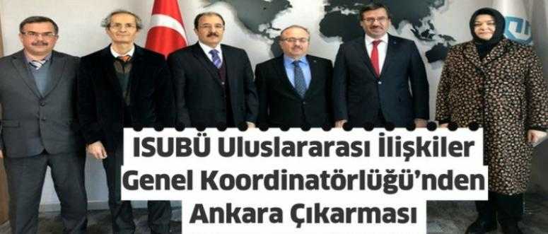 ISUBÜ Uluslararası İlişkiler Genel Koordinatörlüğü’nden Ankara Çıkarması