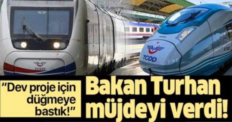 Ulaştırma ve Altyapı Bakanı Cahit Turhan müjdeyi Eskişehir