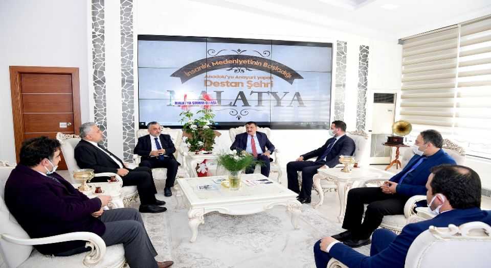Malatyada Muhasebeciler Odasından Başkan Gürkan’a ziyaret