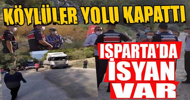 Çandır Köy Sakinleri İsyan Edip Yolu Kapattılar!
