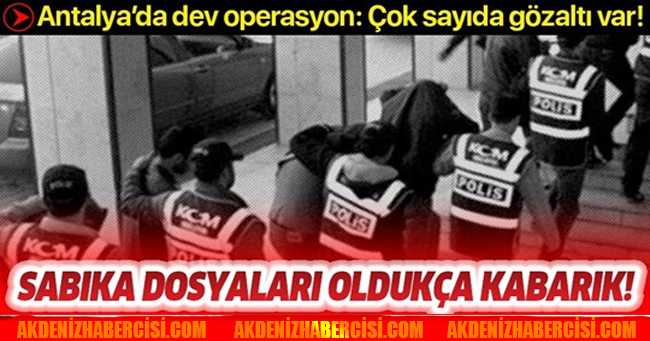 Antalya’da dev operasyon: 14 şüpheli gözaltına alındı, çok sayıda silah ele geçirildi