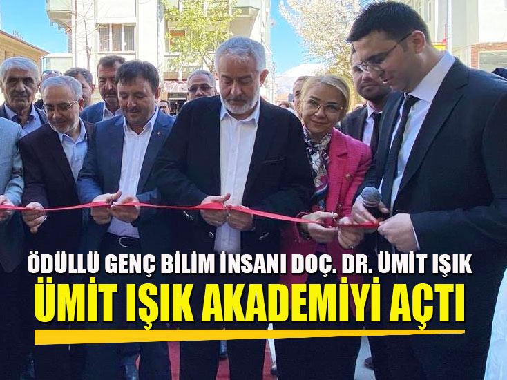 Ödüllü Genç Bilim İnsanı Doç. Dr. Ümit Işık, Ümit Işık Akademiyi açtı