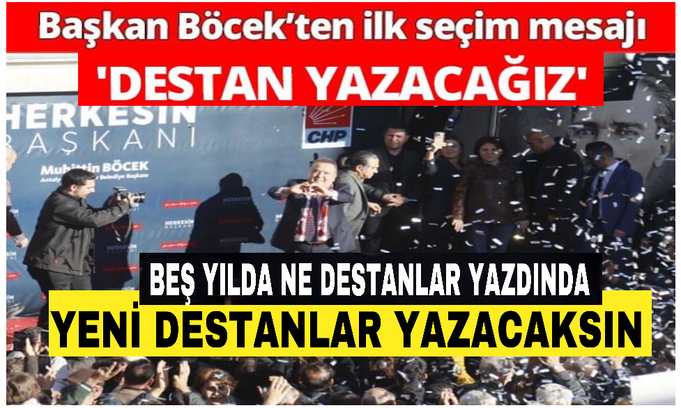 Antalya Büyükşehir Belediye mevcut Başkanı ve CHP adayı Böcek