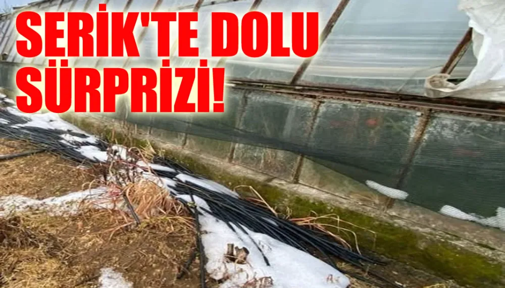 Serik’te Ramazan bayramı sabahı dolu sürprizi