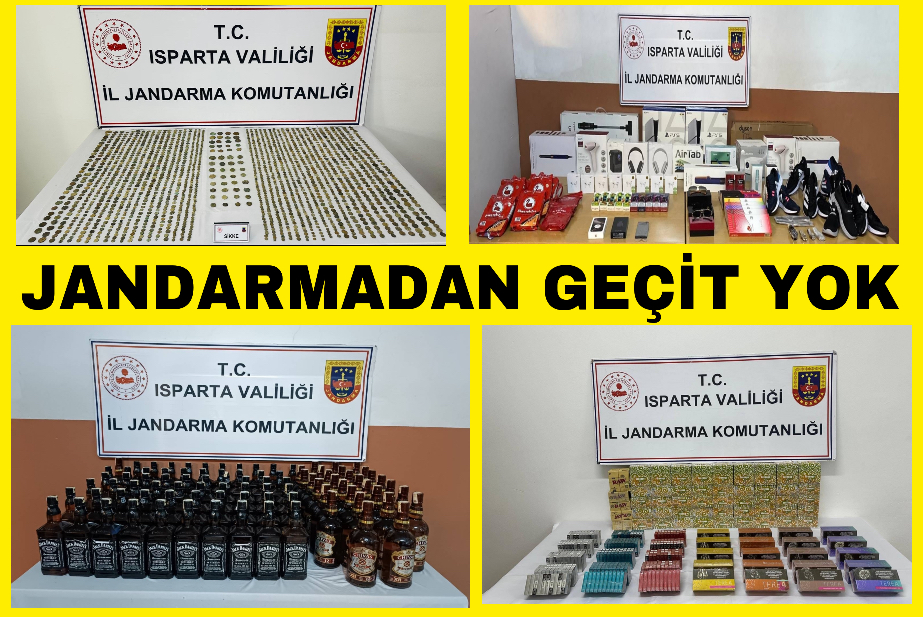 Isparta Jandarmasından kaçakçılığa darbe: 2003 sikke ele geçirildi 2 tutuklama