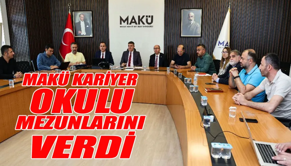 MAKÜ Kariyer Okulu mezunlarını verdi