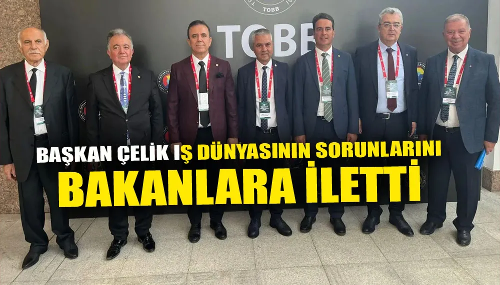 Başkan Çelik iş dünyasının sorunlarını bakanlara iletti