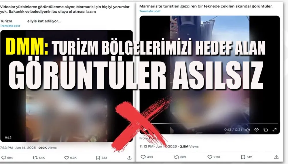 DMM: Turizm bölgelerimizi hedef alan görüntüler asılsız
