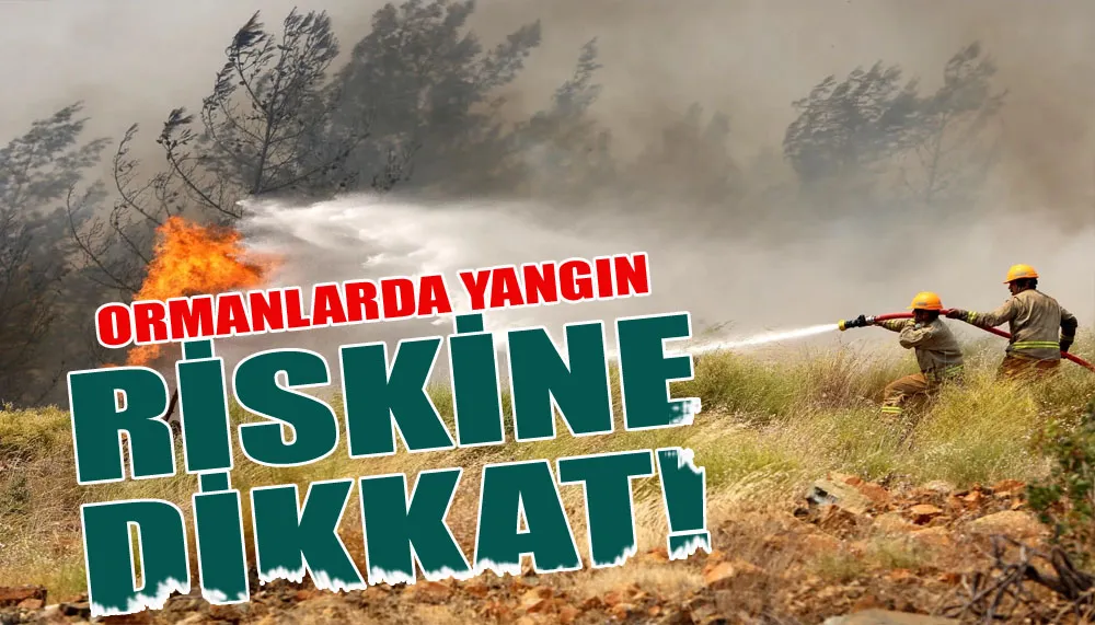 Ormanlarda yangın riskine dikkat!