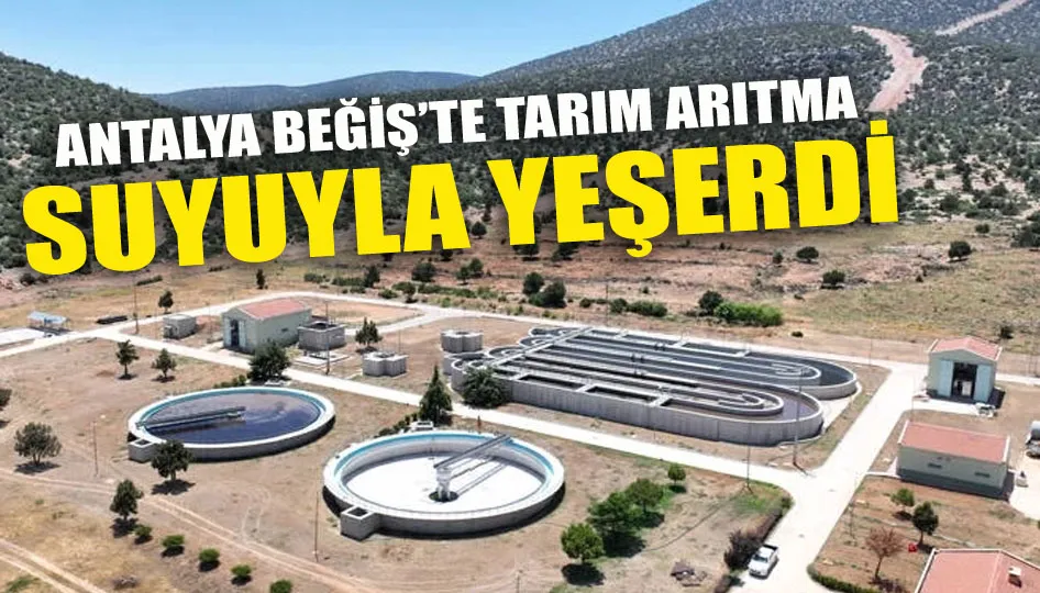 Antalya Beğiş’te tarım arıtma suyuyla yeşerdi