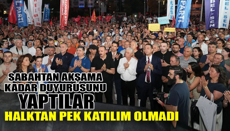 CHP’nin “İrade” Mitingine Halk Sessiz Kaldı