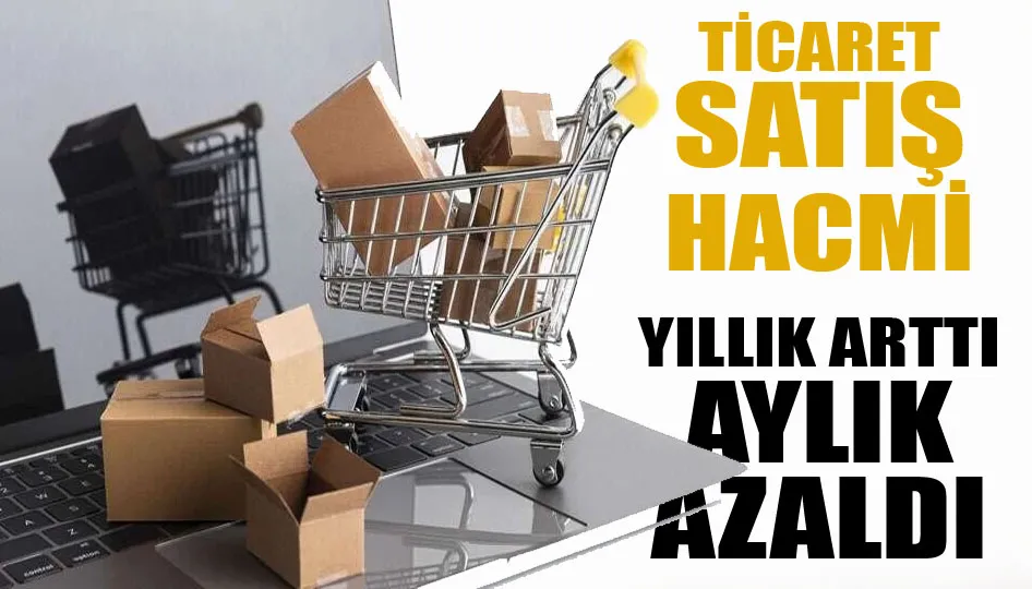 Ticaret satış hacmi yıllık arttı, aylık azaldı