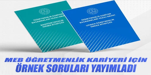 MEB öğretmenlik kariyeri için örnek soruları yayımladı